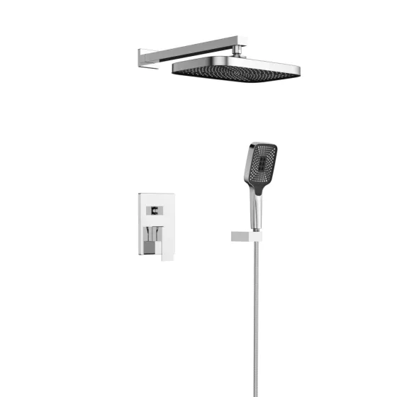 Душевая система скрытого монтажа Qtap Aquarius на два потребителя QTAQA64103NGC Chrome Киев