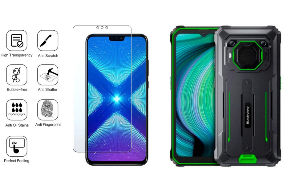 Защитное стекло NeoGlass для Blackview BV6200, BV6200 Pro – ультрапрозрачное и устойчивое Киев - изображение 4
