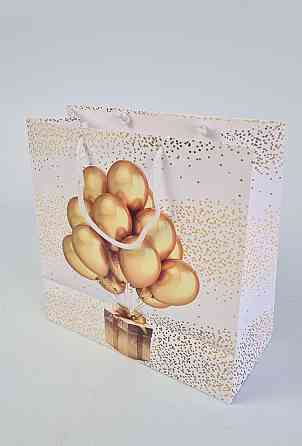 Пакет бумажный подарочный квадратный 23*24*10(артKV-146) (12 шт) Харьков