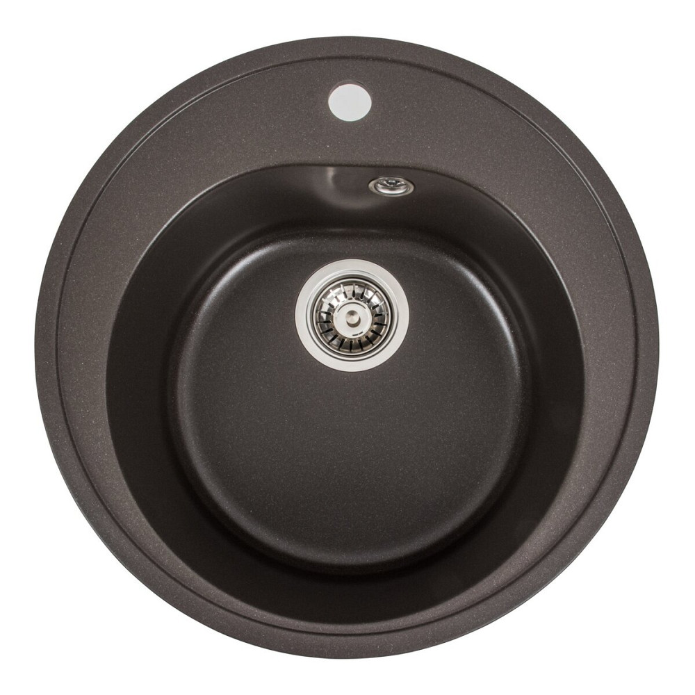 Гранітна мийка для кухні VALESO LUNA 510 матова Темна скеля Коломыя - изображение 7