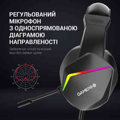 Навушники GamePro HS311 RGB Black/Red (HS311) Вінниця