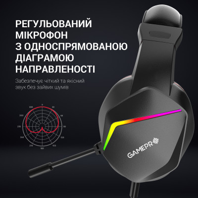 Навушники GamePro HS311 RGB Black/Red (HS311) Вінниця - фото 4