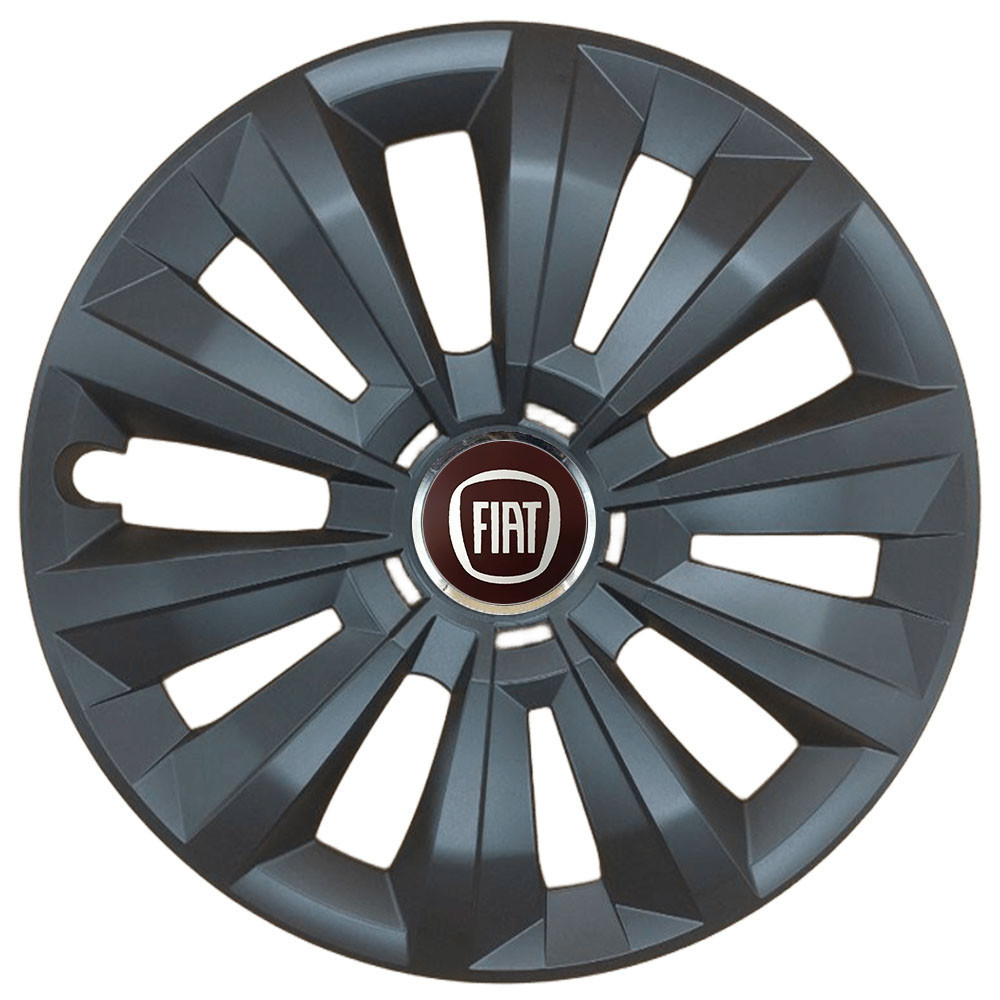 Автомобильные модельные колпаки R15 SJS Fiat 346 4шт, черные Винница - изображение 1