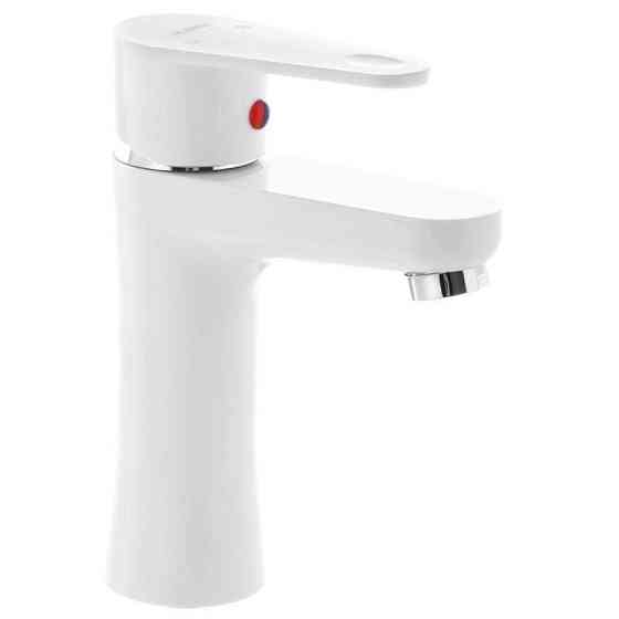 Смеситель для умывальника PLAMIX VEGA-001W, пластиковый белый Харьков