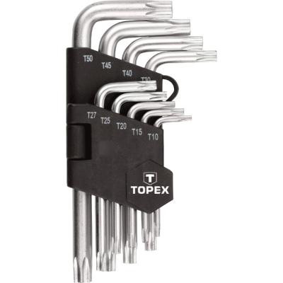 Набор инструментов Topex ключи шестигранные Torx T10-T50, набор 9 шт.*1 уп. (35D960) Винница - изображение 2