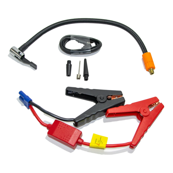 Пускозарядний пристрій Jump Starter 4 в 1 10000 мА·год ART9556 (компресор, повербанк, ліхтарик) Чорний Київ