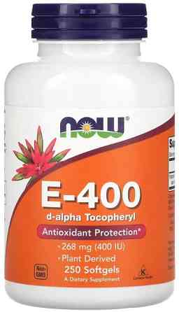Вітамін Е Now Foods E-400 268 мг (400 МО) 250 гел капс Київ