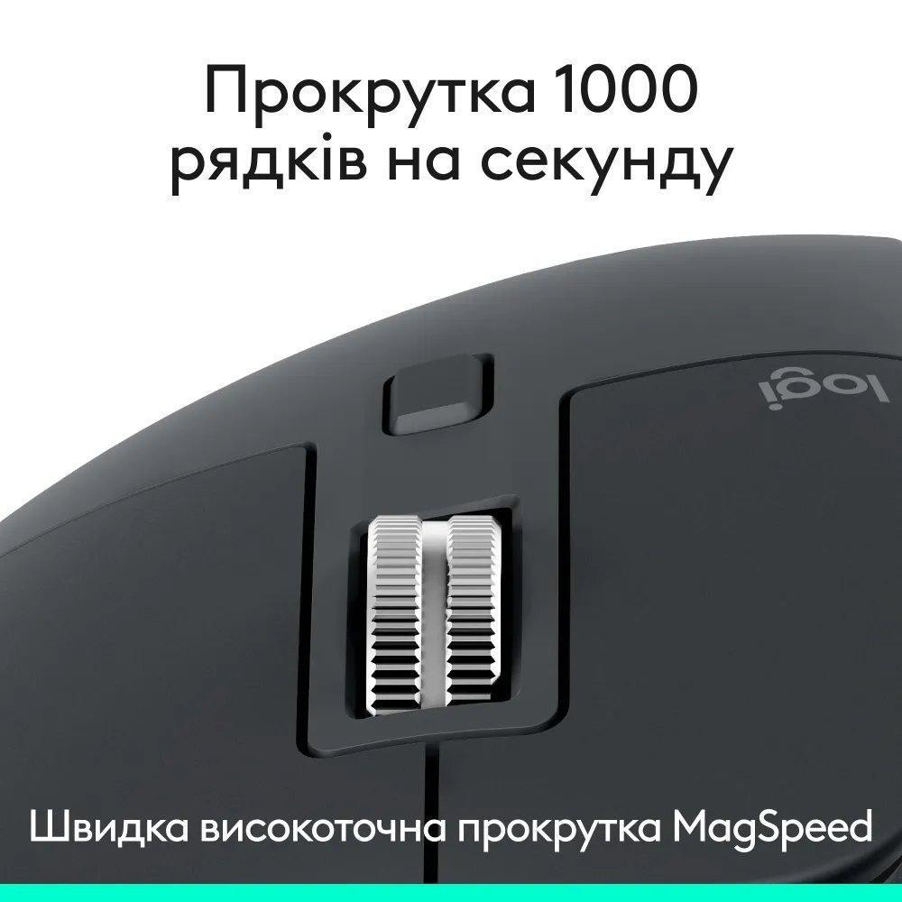 Миша Bluetooth Logitech MX Master 3S Performance BE Graphite (910-007501) ( 12437 ) Харків - фото 4
