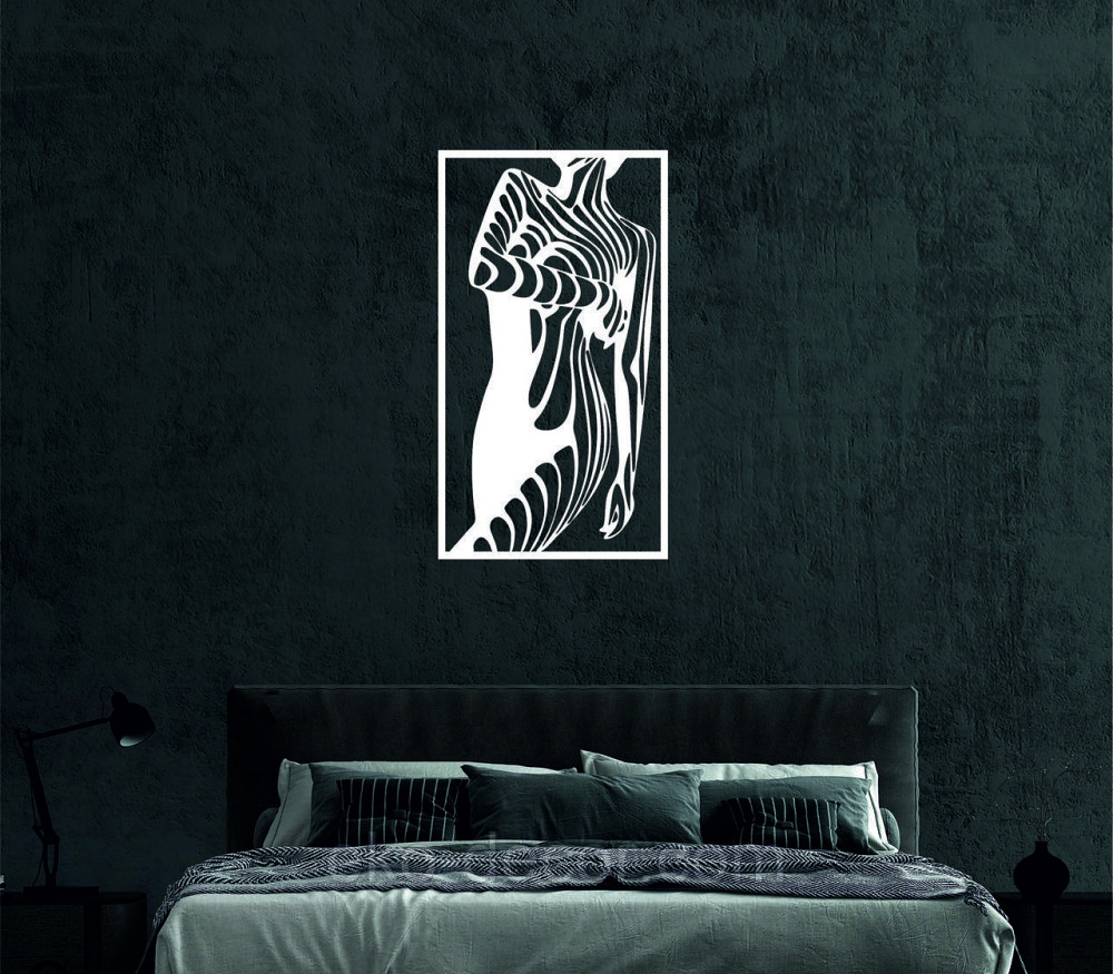 Декоративне настінне Панно «Сілует жінки», Декор на стіну 70*39 см, Білий Київ - фото 4