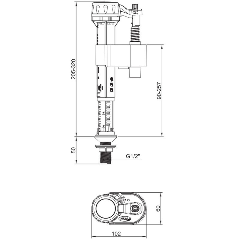 Комплект арматуры: KOER KT-0302-1/2