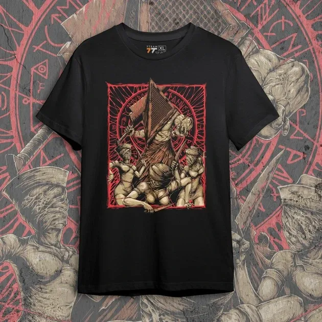 Футболка чоловіча з  принтом Silent Hill Pyramid head Розмір 48 Дніпро - фото 1