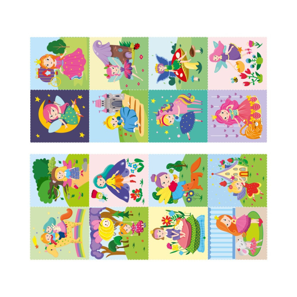 Дитяча розмальовка "Принцеси та феї" РМ-68-04, 16 наліпок Вінниця - фото 3