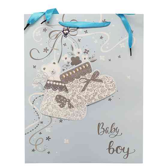 Подарунковий пакет 2369L, 40 х 30 х 0,1 Синій Вінниця