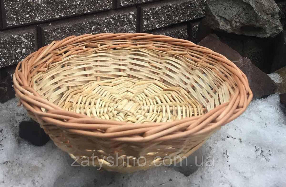 Миска кошик плетений | кошик на овочі | кошик із лози кругла Київ - фото 4