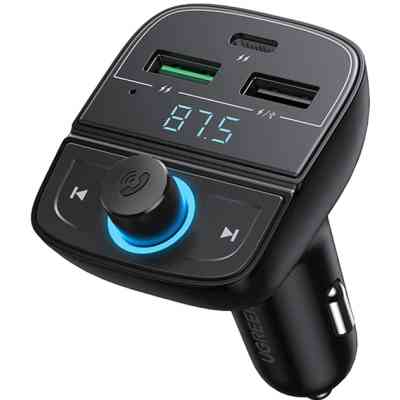 FM модулятор Ugreen CD229 Bluetooth Car Charger (5.0+PD+QC3.0+USB Flash Drive+TF (CD229) Винница