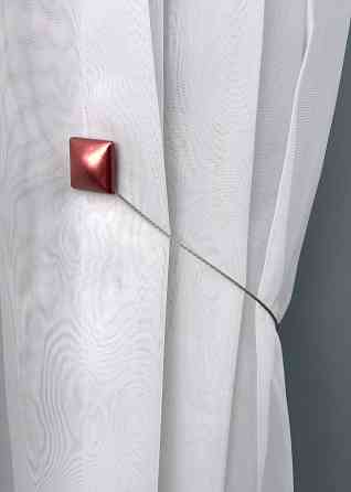 Магніти для штор і гардин Квадрат набір 2 шт Кораловий (81-132) Київ