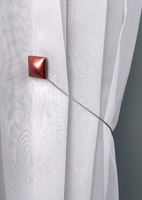 Магніти для штор і гардин Квадрат набір 2 шт Кораловий (81-132) Київ - фото 2