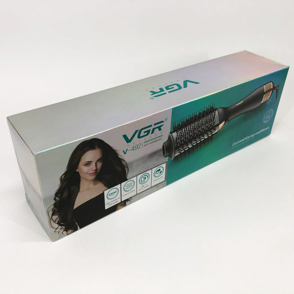 Професійний фен оригінал, Фен-щітка для об'єму волосся, Фен-стайлер для кучерявого волосся CY-59 Львів - фото 6