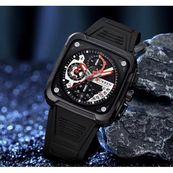 Чоловічий наручний годинник Curren Active (Чорний) Вінниця - фото 4