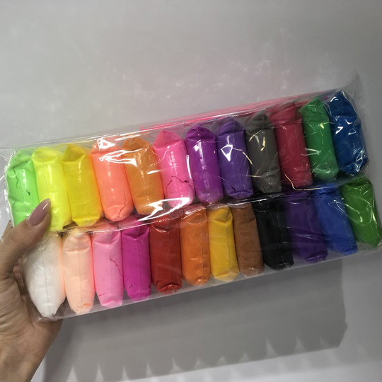 Воздушный пластилин поделки 24 шт, Легкий воздушный пластилин Детский наборы для лепки CY-93 Киев - изображение 9