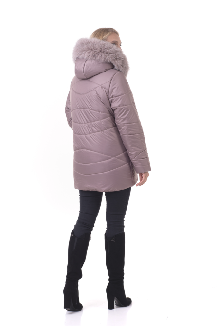 Молодіжна зимова куртка у світлому кольорі Київ - фото 3