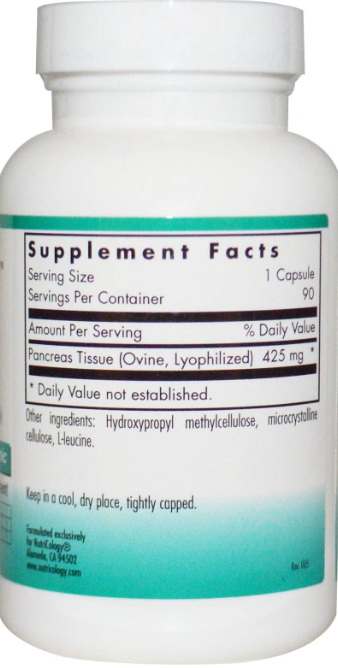 Поджелудочная железа (овечья) Nutricology Pancreas 90 капс Киев - изображение 2