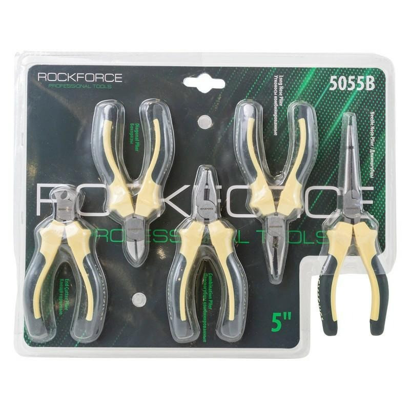 Набір шарнірно-губцевого інструменту 5 пр. 5"-125 мм Rockforce RF-5055B Одеса - фото 2