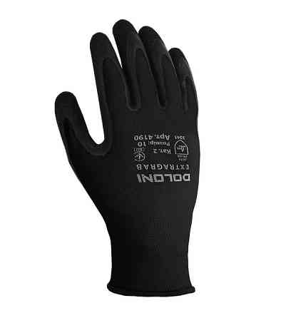 Перчатки рабочие трикотажные c латексным покрытием Doloni Extragrab 4189 р.9 Ровно