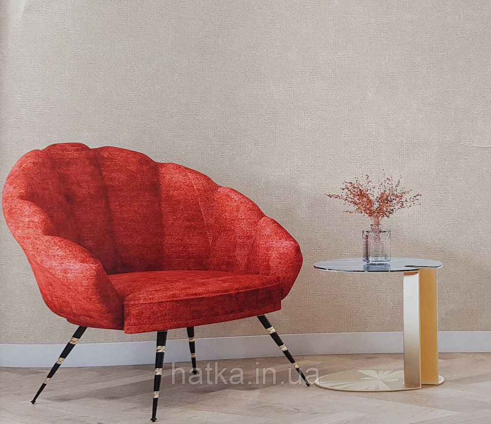 Шпалери вінілові на флізеліні NOVA метрові під штукатурку структурні однотонні темно-бежеві Київ - фото 5