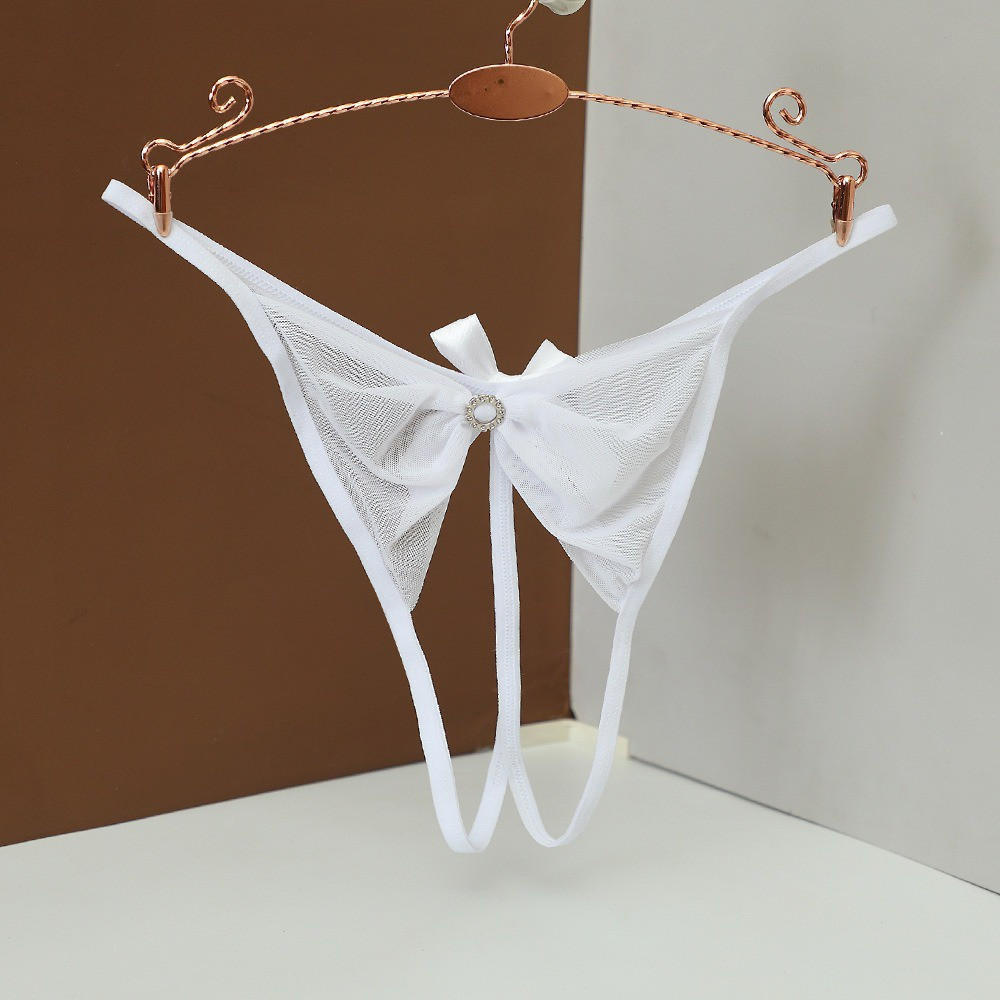 Трусики з розрізом у формі бантика one size білий Київ - фото 1