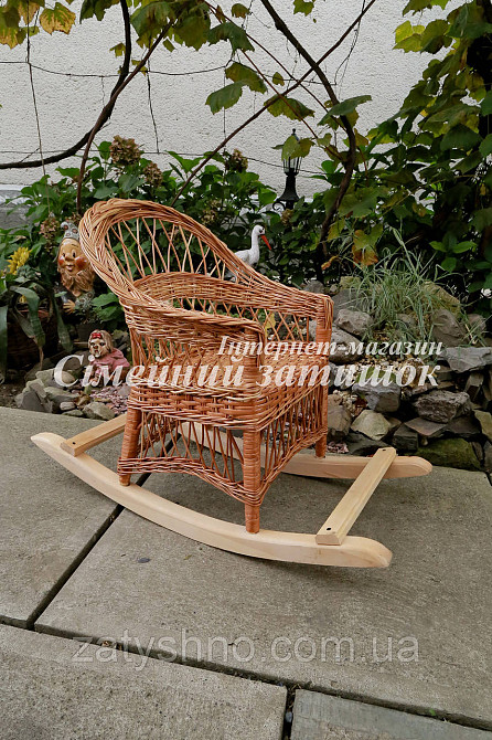 Дитяче крісло гойдалка з лози Київ - фото 2