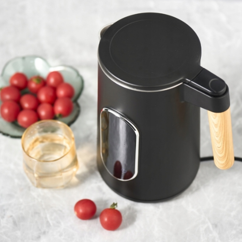 Електрочайник 1,7л нерж.сталь/пластик чорний KM1714 KAMILLE Житомир