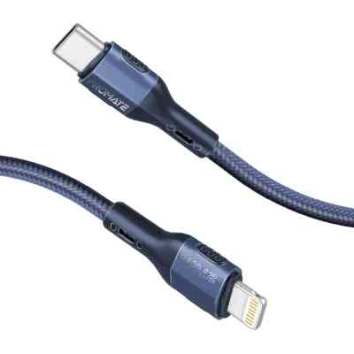 Дата кабель USB-C to Lightning 1.2m 27W PD FletchLink-CI blue Promate (fletchlink-ci.blue) Вінниця