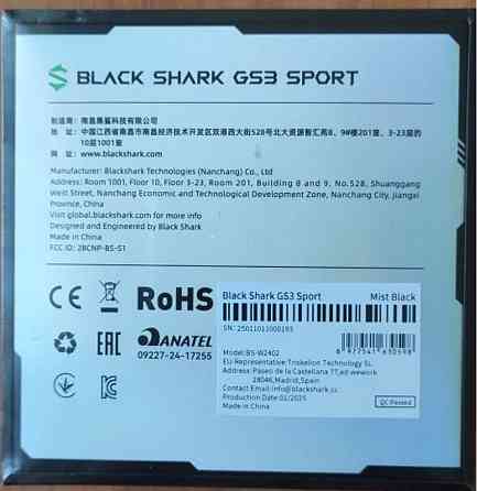 Black Shark GS3 Sport Smart Watch Global Version (Mist, Lava Black) Харків