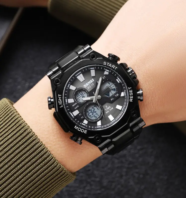 Годинник чоловічий наручний кварцовий Skmei 2210 Чорний Вінниця - фото 7