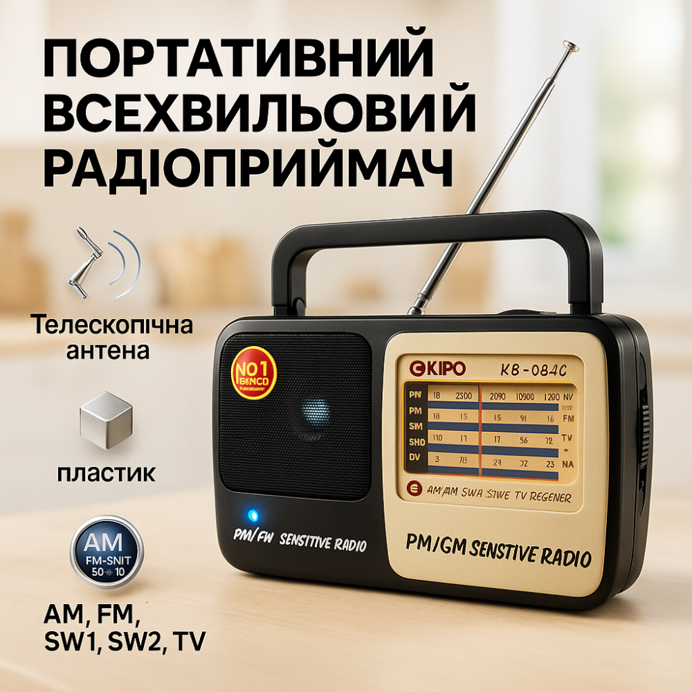 Радиоприемник простой KIPO, Радиоприемник 220v, FM-радио в ретро стиле Фм от сети 220в ZT-52 Львов - изображение 20