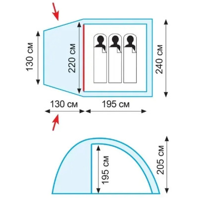 Намет Tramp Bell 3 (V2) green (UTRT-080) Вінниця - фото 7