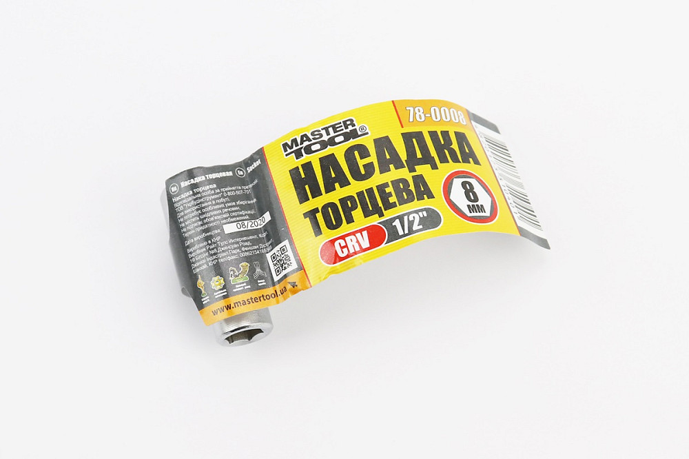 Головка торцева 6-гранна 1/2" 8x38мм CrV 78-0008 Київ - фото 2