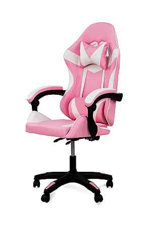 Крісло геймерське Слім, рожевий/білий Київ