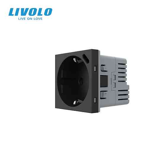 LIVOLO Електрична розетка LIVOLO з USB Type-C PD 18Вт, швидке заряджання iPhone, чорна, 16А 230 Коломия