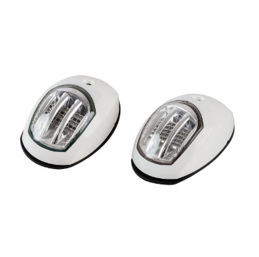 Пара Навігаційних Вогнів Led Білий Корпус для човнів яхт катерів Київ - фото 1