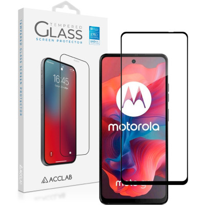 Скло захисне ACCLAB Full Glue Moto G04 Black (1283126594250) Вінниця - фото 1