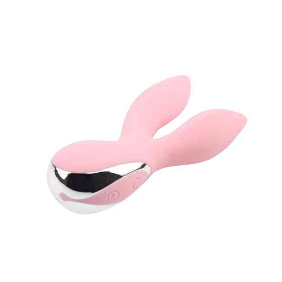 Вибратор с 2 отростками Chisa Aphrovibe Oh My Rabbit, нежно-розовый Sex Aura Киев