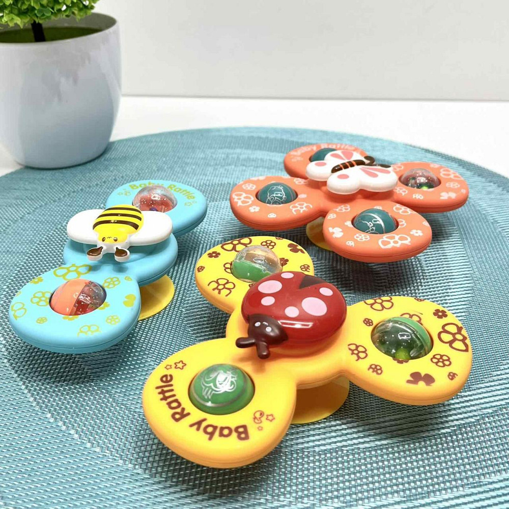 Брязкальце-спінер на присосці розвиває 3 шт в наборі (1152) Чернигов - изображение 1