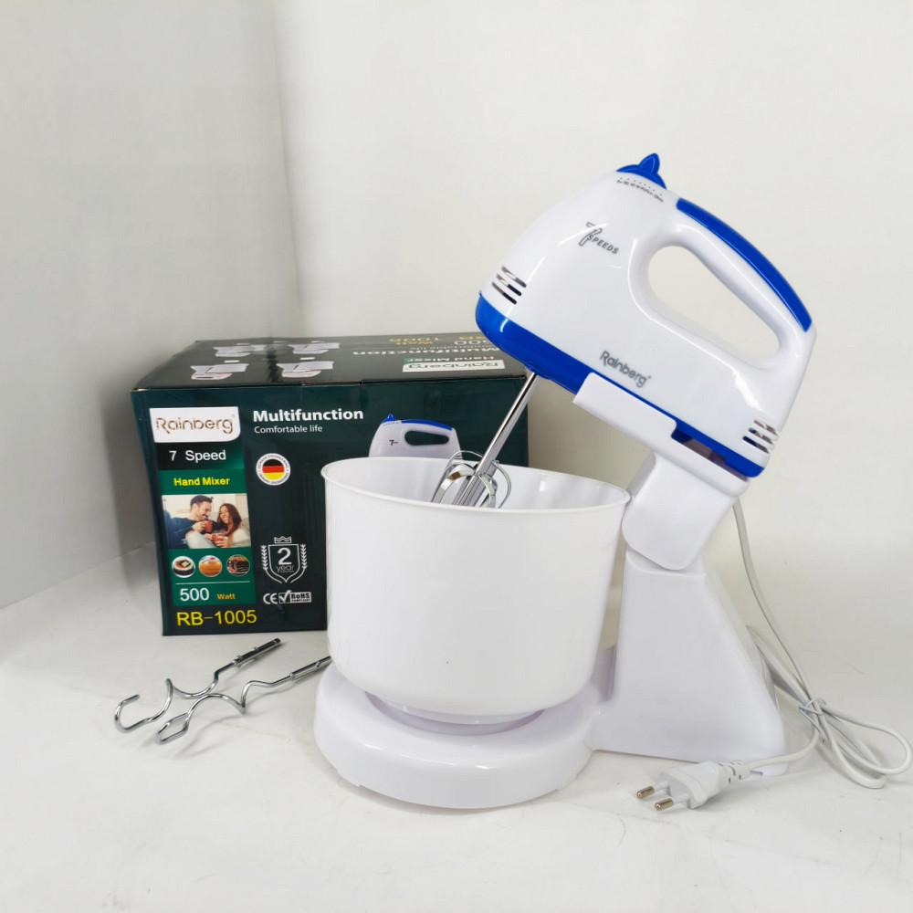 Нержавеющий миксер стационарный, Ручной миксер с чашей, Простой кухонный миксер для крем меда PF-56 Львов - изображение 4