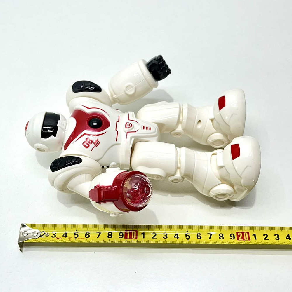 Робот функціональний з LED-підсвічуванням звуки та команди українською мовою 21см Біло-червоний (TK-31140 UK) Чернігів - фото 6