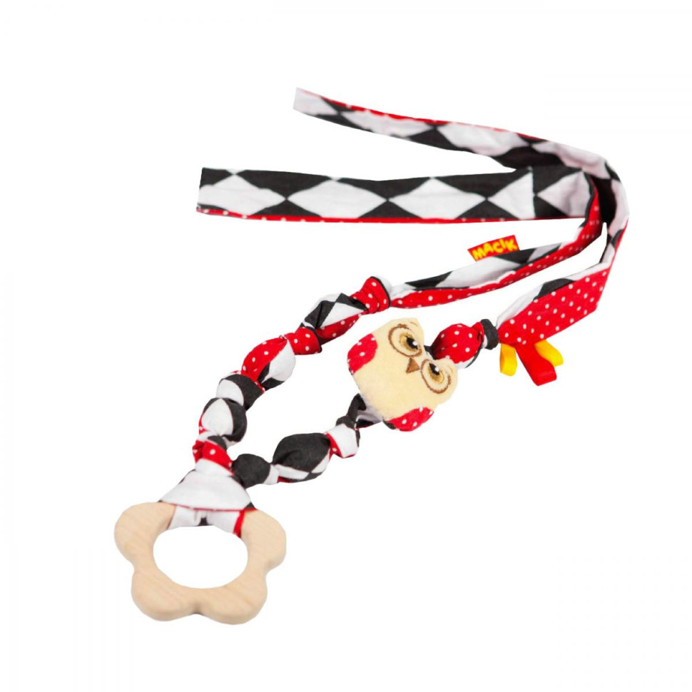 Подвеска Слингобусы Совушка МС 110504-01 с деревянным грызунком Винница - изображение 2