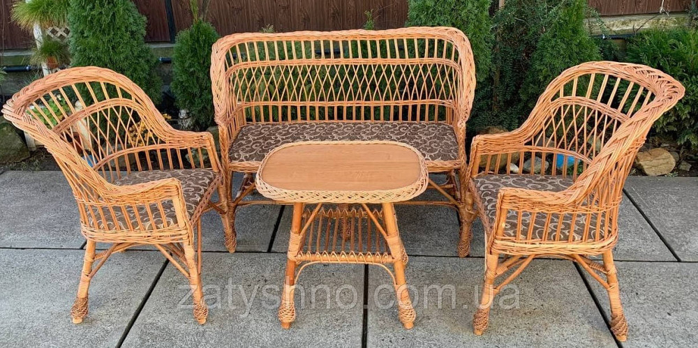 Плетені меблі з лози Київ - фото 1
