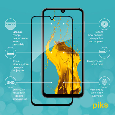Скло захисне Piko Full Glue Samsung M34 5G Black (1283126575778) Вінниця - фото 2