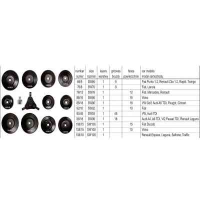 Автомобільний зйомник Yato масляних фільтрів 3/8&quot;-1/2&quot; 13шт (YT-0594) Вінниця